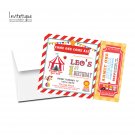 CIRCUS CARNIVAL BIRTHDAY INVITATIONS