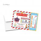 CIRCUS CARNIVAL BIRTHDAY INVITATIONS
