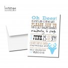 LITTLE BUCK BABY SHOWER INVITATIONS
