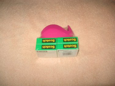 SCOTCH MAGIC TAPE 4 PACK PLUS DISPENSER WITH TAPE