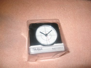 DICE CLOCK SIZE-3-1/2"X3-1/2"X4-1/8" BLACK FINISH