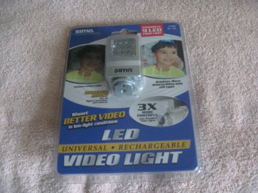 SIMA VIDEO LIGHT RECHARGEABLE WITH AC CHARGER MODEL SL-10L