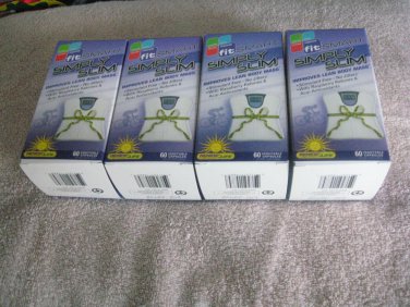 SIMPLY SLIM FITSMART 60 VEGETABLE CAPSULES PER BOX -LOT OF 4 (240 CAPSULES)