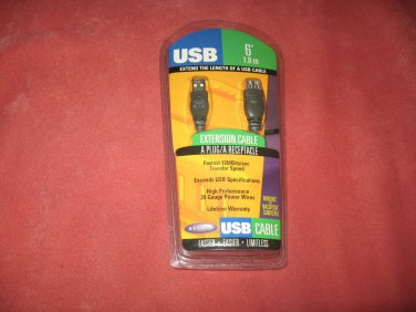 USB EXTENSION CABLE 6FEET LONG-1.8METER