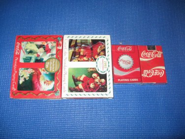 COCA-COLA NOSTALGIA PLAYING CARDS 2 DECKS IN A COLLECTABLE TIN