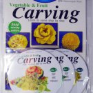 Vegetables and fruits carving learning book+VCD multimedia inglish language.
