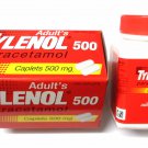 Tylenol Paracetamol 500Mg. Adult 100 Caplets pain relief Fever, Headache Reduce