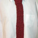 Crochet Red and Black Tweed Men's Fashion Tie