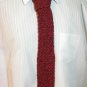 Crochet Red and Black Tweed Men's Fashion Tie