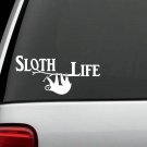 F1043 Sloth Life Decal Sticker Car Truck SUV Van Laptop Wall Surface Art