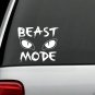 A1175 Beast Mode Eyes Decal Sticker Car Truck SUV Van Crossfit fitness exercise