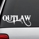 D1045 Outlaw Decal Sticker for Car Truck Van Laptop Boat Surface Trailer