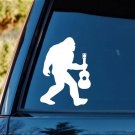 B1141 Bigfoot Sasquatch Ukulele Uke Decal Sticker Hiker hiking camper camping