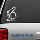 A1003 HAIR STYLIST HAIR DRESSER SALON SCISSORS DECAL STICKER Car TRUCK SUV WALL
