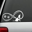 D1094 Infinity© Labrador Retreiver Dog Decal Sticker Car Truck SUV Van LAPTOP