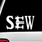 SEW Sewing Machine Decal Sticker for Car Window BG168 Love To Sew Quilting