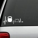 K1020 Kettlebell Lifeline Heartbeat© monitor Screen Decal Sticker Car Truck SUV