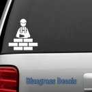 A1028 BRICKLAYER MASONRY Decal Sticker