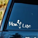 Mom Life w/ Daughter Mother Decal Sticker *C1129 Gift Car SUV Van Laptop Surface