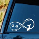 Chihuahua Infinity Dog Decal Sticker c1058 Car Truck SUV Van Laptop Mac Wall