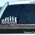 B1027 Country Music Evolution Decal Sticker Car Truck SUV Van Electric Guitar
