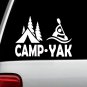 C1165 Camp Yak Guy Camper Kayak Decal Sticker for Car Window Camping Canoe Art