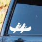 M1067 Guy Dog Rowing Canoe Decal Sticker Kayak Boat Paddle Oar Anchor Rack Leash
