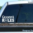 C1027 GRANDPA RULES DECAL Sticker Car TRUCK SUV Van LAPTOP WALL MIRROR ART MINI