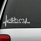 K1077 Bicycle Heartbeat © Lifeline Cycling Decal Sticker