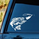 Bass Fishing Spinner Bait Lure Decal Sticker for Car SUV Boat Trailer Rod Reel