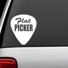 G1061 Flat Picker Guitar Pick Decal Sticker Acoustic Electric Bluegrass Folk Art