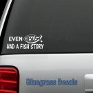 A1067 JESUS FISH STORY DECAL STICKER for CAR TRUCK SUV VAN LAPTOP WINDOW WALL