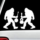 Bigfoot with Banjo and Guitar Decal Sticker BG124 Hiker hiking camper camping