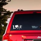 HAIR STYLIST HAIRDRESSER LOVE HEART SCISSORS WINDOW DECAL STICKER CAR TRUCK SUV
