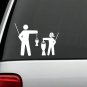Father and Son in Baseball Cap Funny Fishing Decal Sticker F1089 Rod Reel Tackle