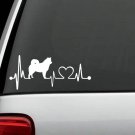 K1051 Alaskan Malamute Heartbeat Dog Decal Sticker Auto Window Art Pet Accessory