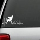K1002 Chihuahua Heartbeat © Dog Decal Sticker Car Truck SUV Van Laptop Mac Art