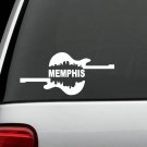 B1017 MEMPHIS GUITAR DECAL STICKER CAR SUV Rock Hard Electric cafe Elvis Blues