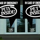 F1016 Dog Cat Pet Emergency Rescue Decal Sticker
