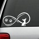 C1058 Infinity© Chihuahua Dog Decal Sticker Car Truck SUV Van Laptop Mac Wall