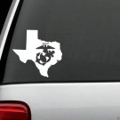 J1038 TEXAS USMC Marine Eagle Globe Anchor Decal Sticker Car Truck SUV Semper Fi