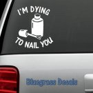 B1040 HAIR STYLIST HAIR DRESSER NAIL SALON SCISSORS DECAL STICKER CAR TRUCK SUV