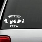 B1104 Mutt Crew Great Dane Yorkie Terrier Labrador Chihuahua Dog Decal Sticker