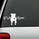 3-COUNT Pit Mom Pit Bull Pitbull Dog Decal Sticker Pet Gift Accessory 7.5 Inch