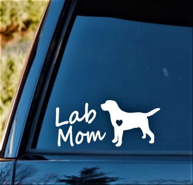 Lab Mom Labrador Mom Dog Decal Sticker *L1012 Labradoodle Pet Gift Accessories