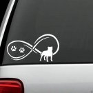 J1050 Pit Bull Flop Ear Infinity Pitbull Decal Sticker Car Truck SUV Van Laptop
