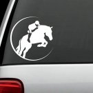 HORSE STEEPLECHASE RACING VINYL DECAL STICKER for TRUCK SUV JOCKEY or LAPTOP