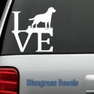 B1007 LAB LABRADOR RETRIEVER LOVE DOG Decal Sticker for Car Truck SUV Van LAPTOP