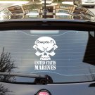 H1078 US Marines USMC SEMPER FI SKULL DECAL STICKER for Car TRUCK SUV VAN MARINE