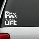 C1080 Dog Paws Decal Sticker German Shepherd Pit Bull Chihuahua Dachshund Boxer